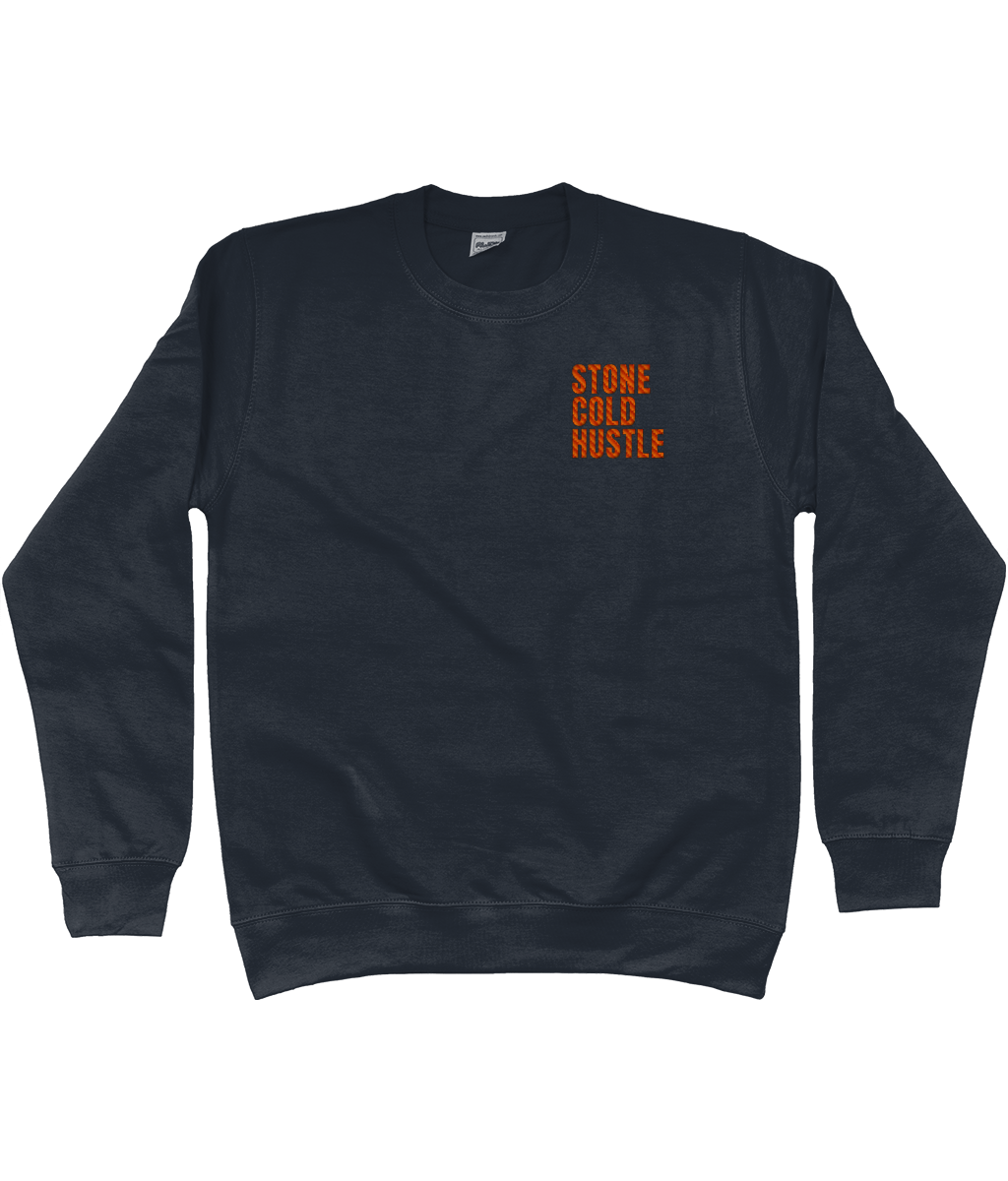 Embroidered Sweatshirt | Stone Cold Hustle Logo (Various Colours)